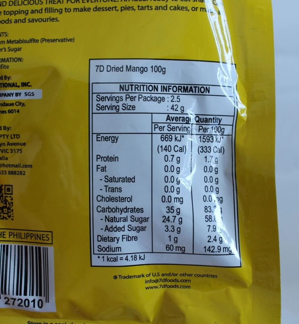 7D Dried Mangoes 100g - Image 4