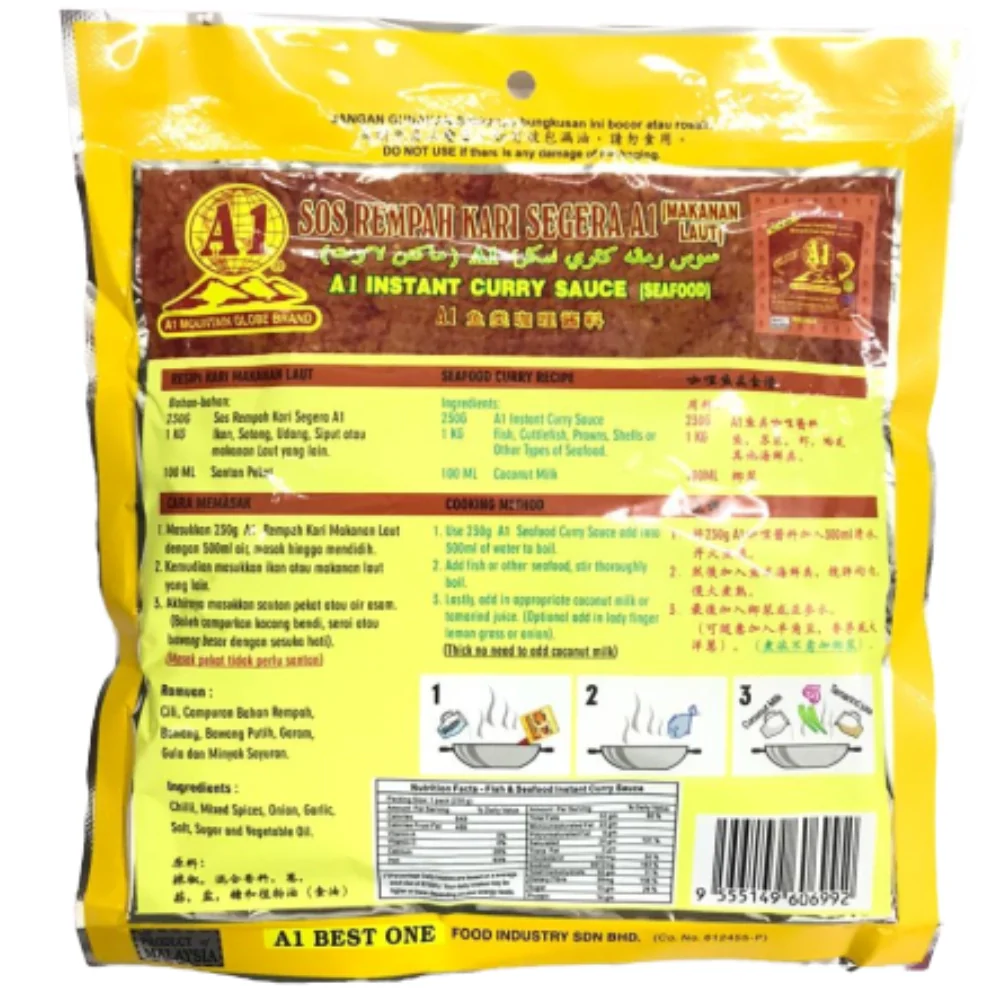 A1 Instant Seafood Curry Sauce 230g - Image 2