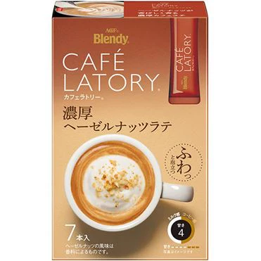 AGF Blendy Cafe Latory Rich Hazelnut Latte 7 Sticks