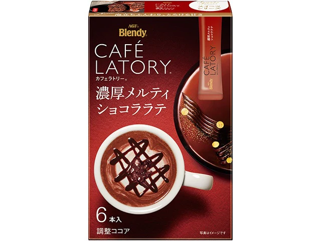AGF Blendy Cafe Latory Rich & Melty Chocolate Latte 6 Sticks