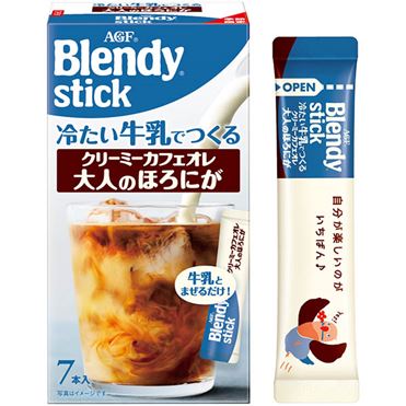 AGF Blendy Stick Creamy Caramel Café au Lait 7 Sticks