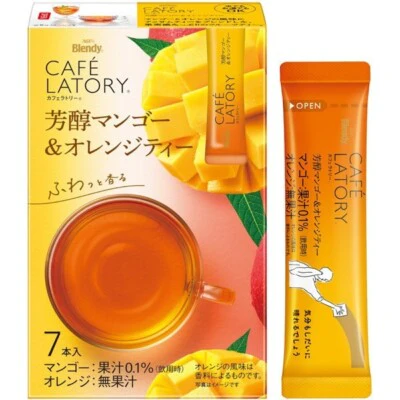 AGF Blendy Stick Mango & Orange Tea 7 Sticks - Image 2