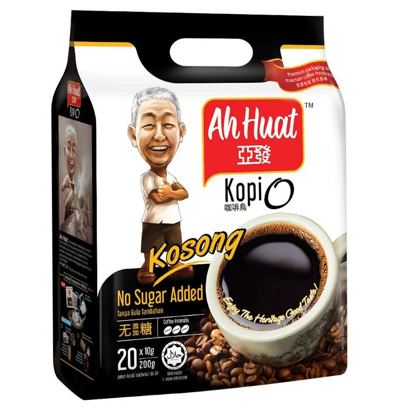 Ah Huat Kopi O Kosong No Sugar Added 20 Sachets