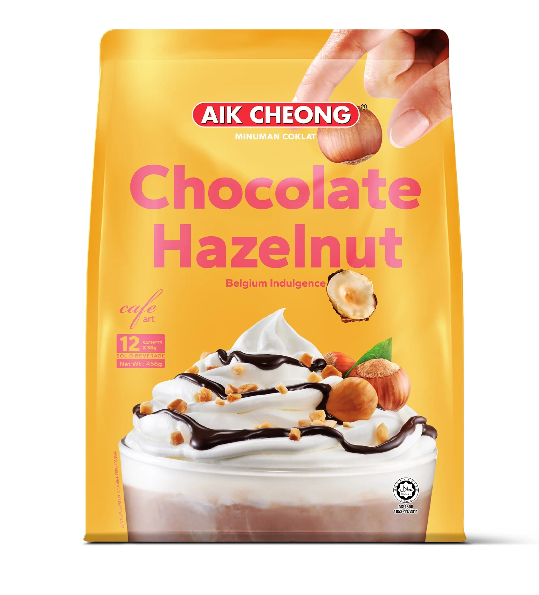 Aik Cheong Chocolate Hazelnut Coffee 12 Sachets