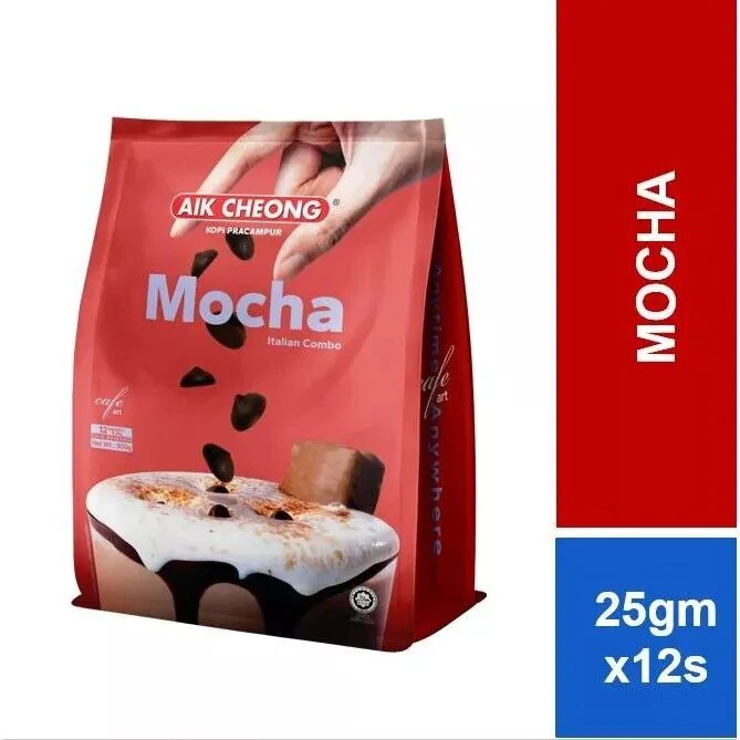 Aik Cheong Mocha Italian Combo Coffee 12 Sachets
