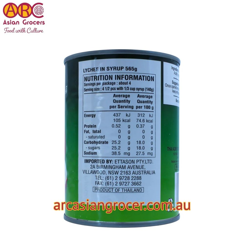 Aroy-D Lychees in Syrup 565g - Image 3