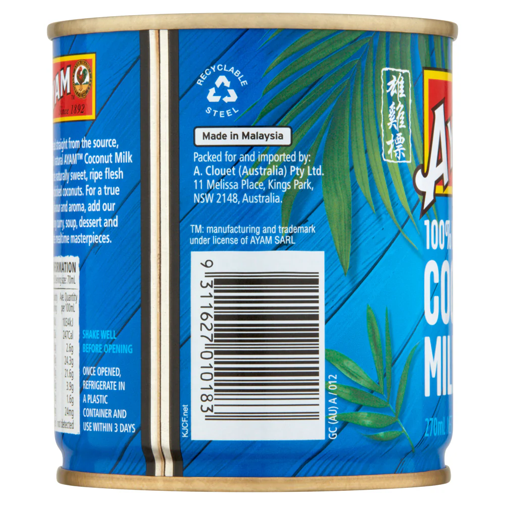 Ayam Coconut Milk 270ml - Image 5