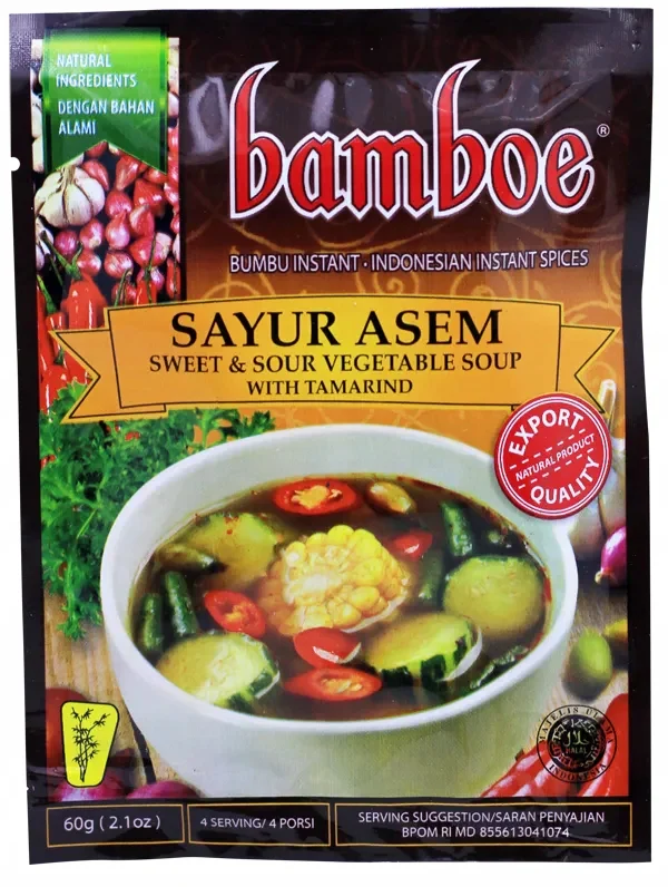 Bamboe Bumbu Sayur Asem (Spice Mix for Sweet & Sour Vegetable Soup) 60g