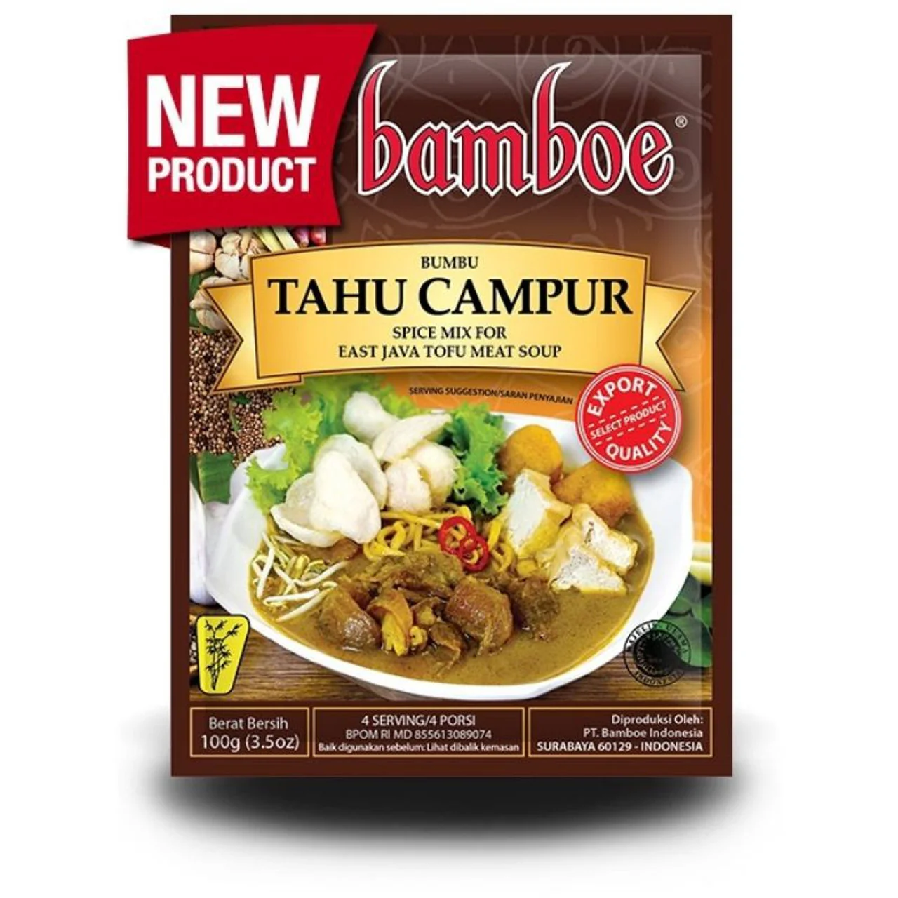 Bamboe Bumbu Tahu Campur (East Java Tofu Meat Soup Mix) 100g (Best Before: 26-10-2026)