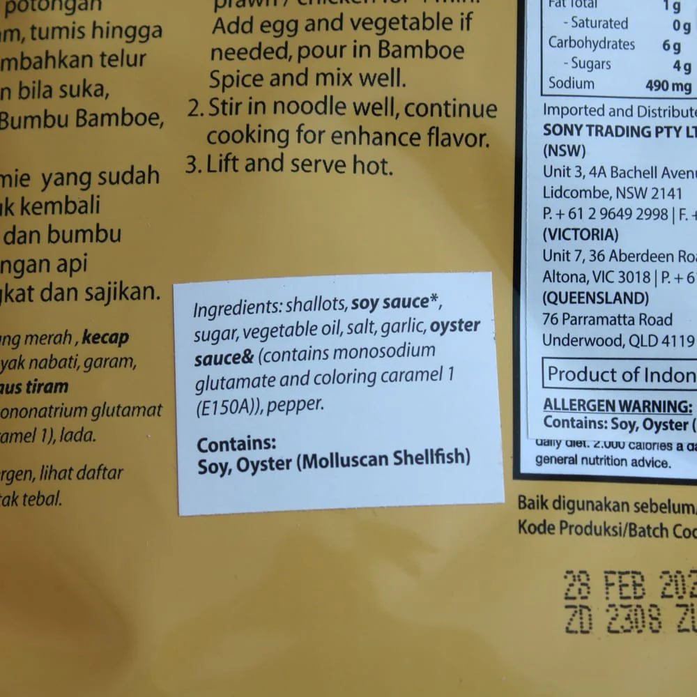 Bamboe Bumbu Mie Goreng (Indonesian Fried Noodle) 45g - Image 3