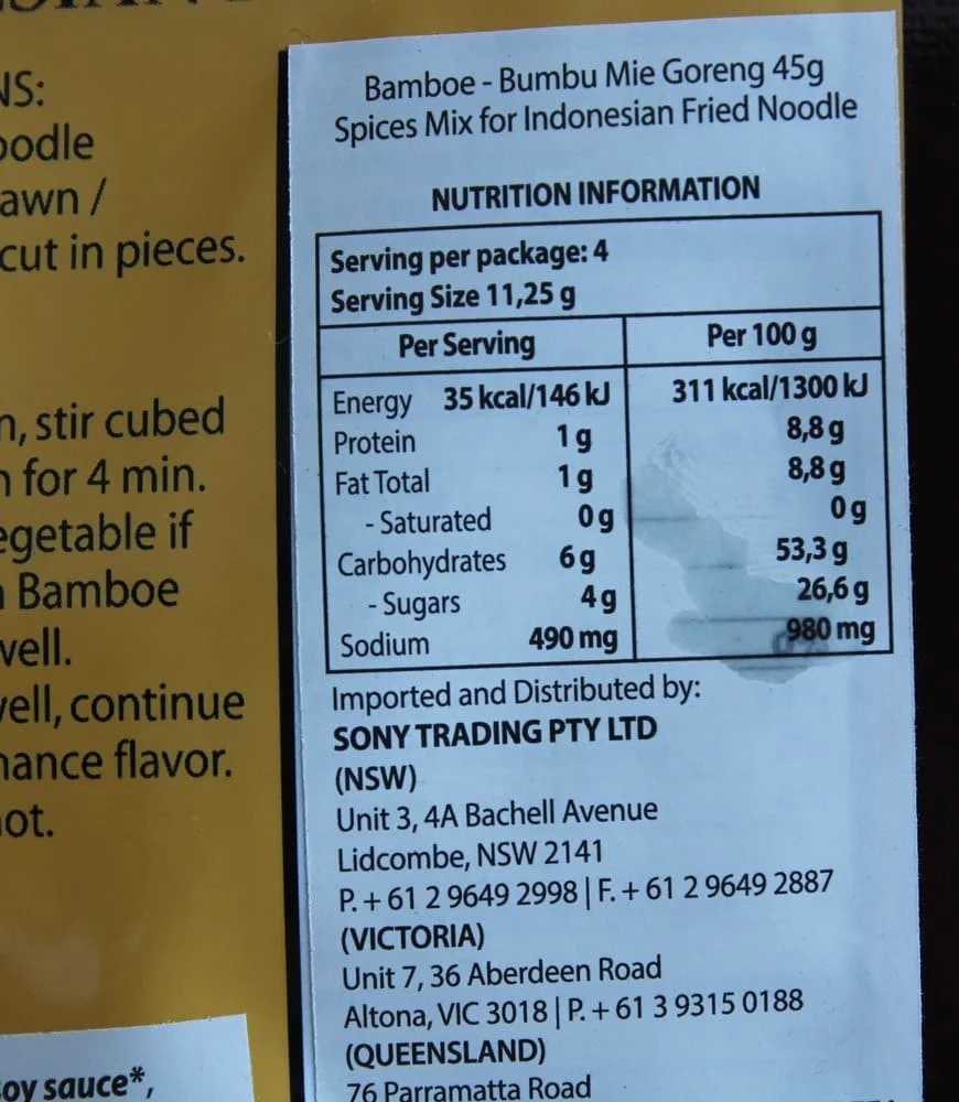 Bamboe Bumbu Mie Goreng (Indonesian Fried Noodle) 45g - Image 4