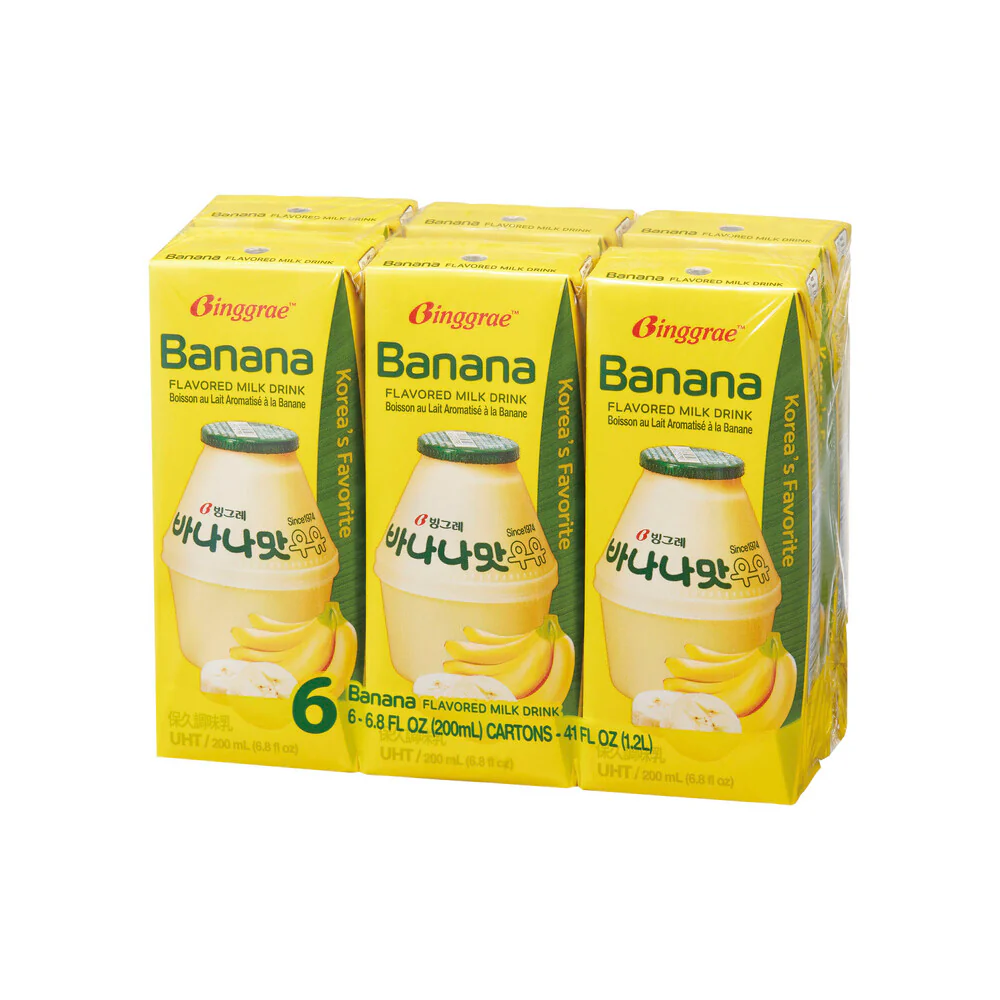 Binggrae Banana Flavoured Milk Drink 6*200ml