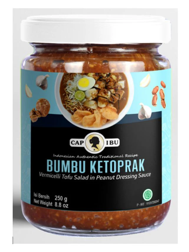 Cap Ibu Bumbu Ketoprak (Vermicelli Tofu Salad In Peanut Dressing Sauce Paste) 250g