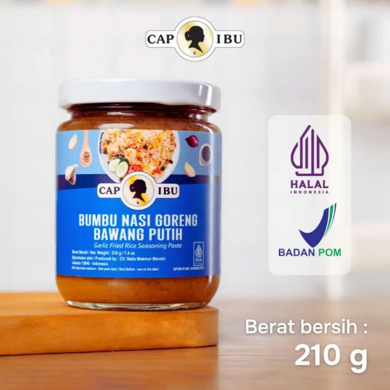 Cap Ibu Bumbu Nasi Goreng Bawang Putih Garlic Fried Rice Seasoning Paste 210g