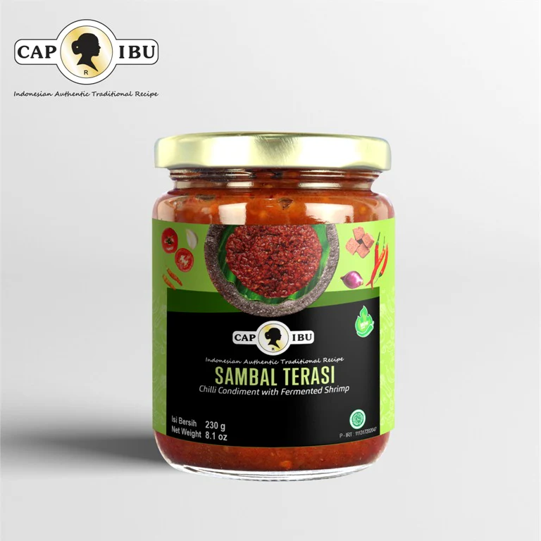 Cap Ibu Mild Sambal Terasi (Chilli Condiment With Fermented Shrimp) 210g