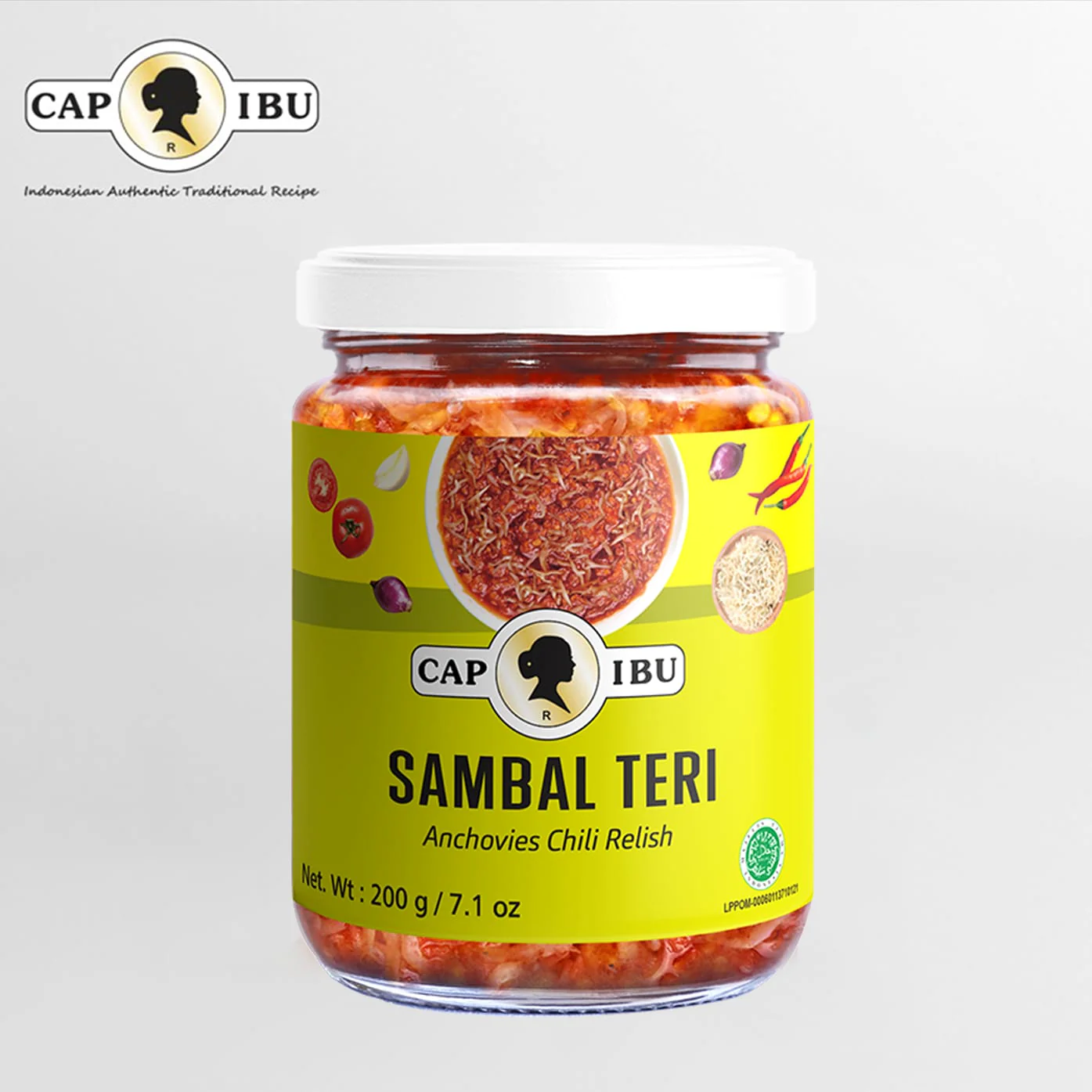Cap Ibu Sambal Teri (Anchovies Chilli Relish) 200g