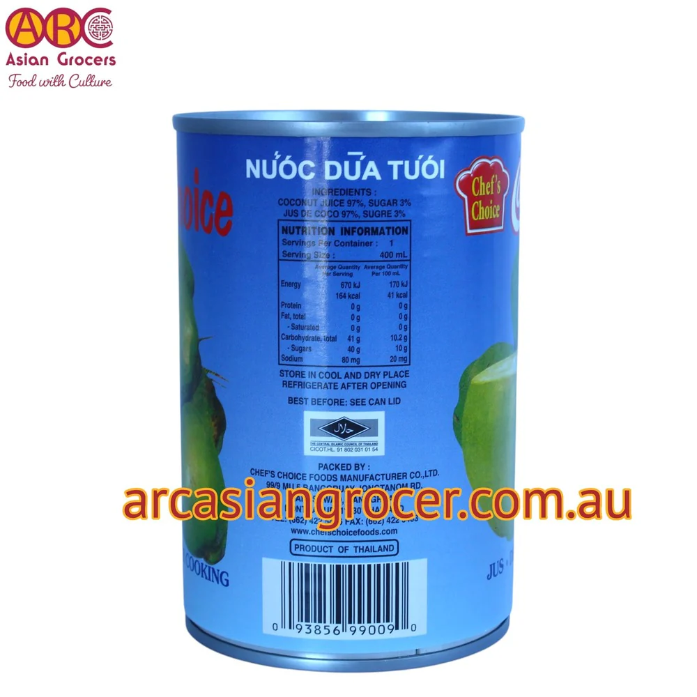 Chef's Choice Coconut Juice 400ml - Image 3