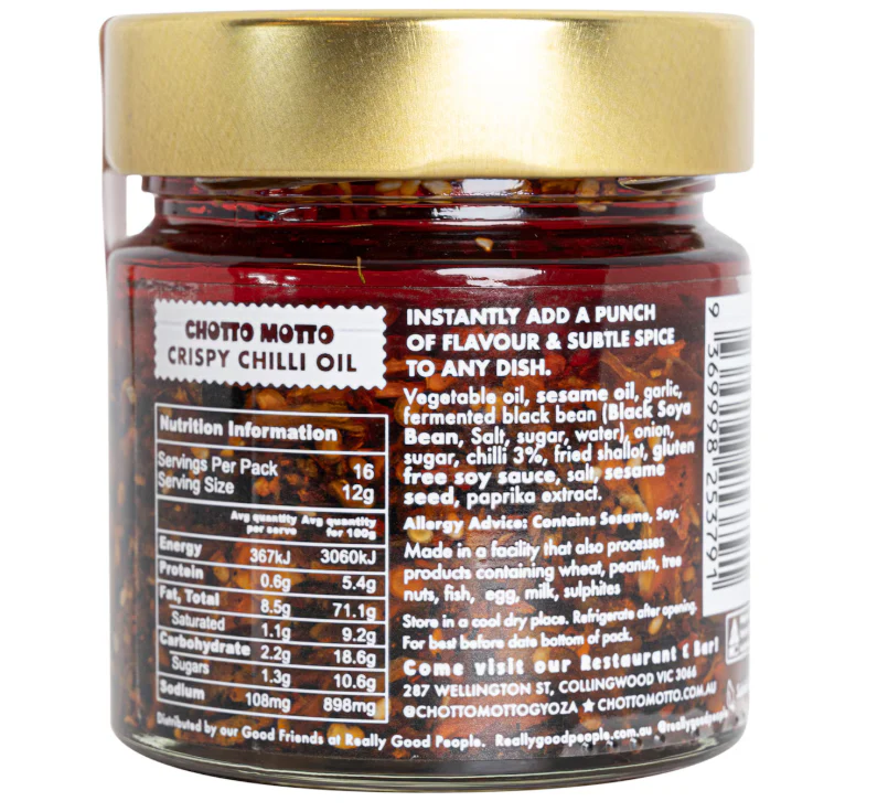 Chotto Motto Crispy Chilli Oil 200g - Image 2
