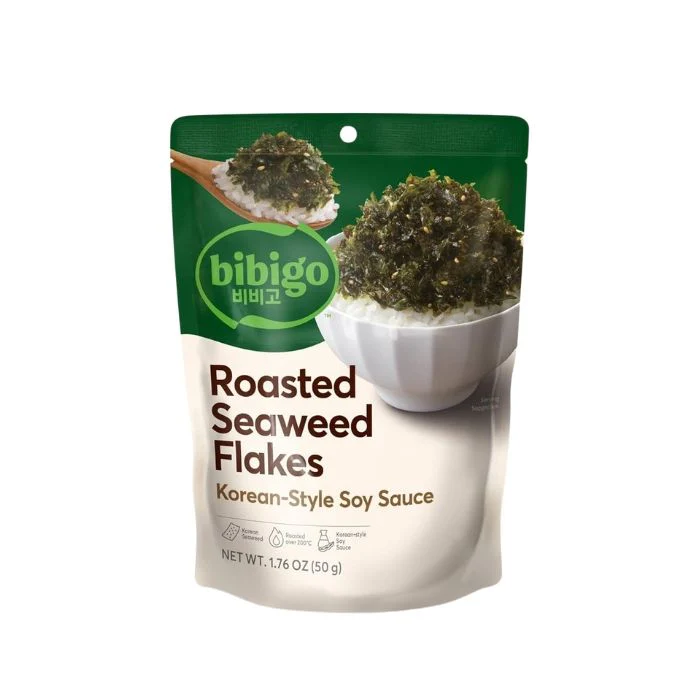 CJ Bibigo Seaweed Flakes Korean Soy Sauce Flavour 50g (Best Before: 05-05-2027)