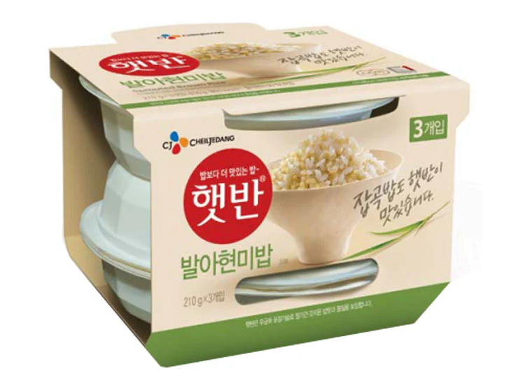 CJ Cooked Sprouted Brown Rice 210g*3 (Best Before: 01.12.2026)