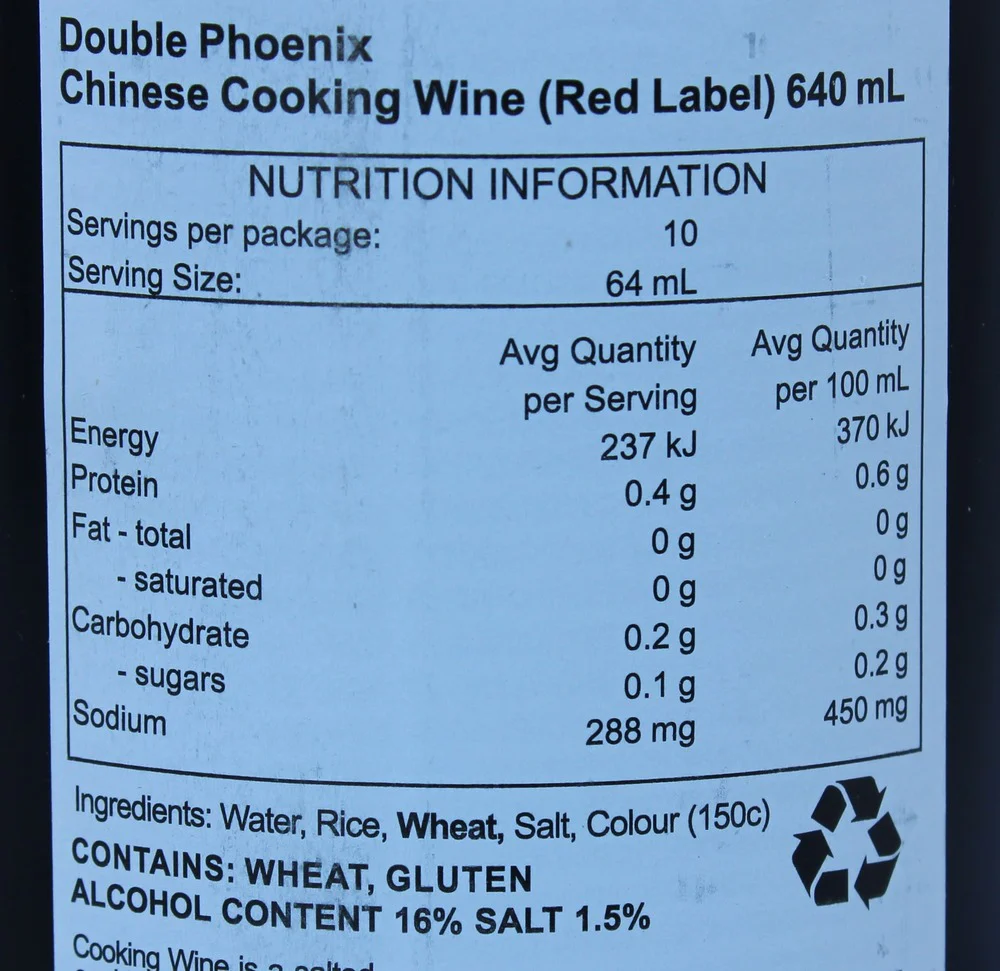 Double Phoenix Shao Xing Cooking Wine 640ml - Image 3