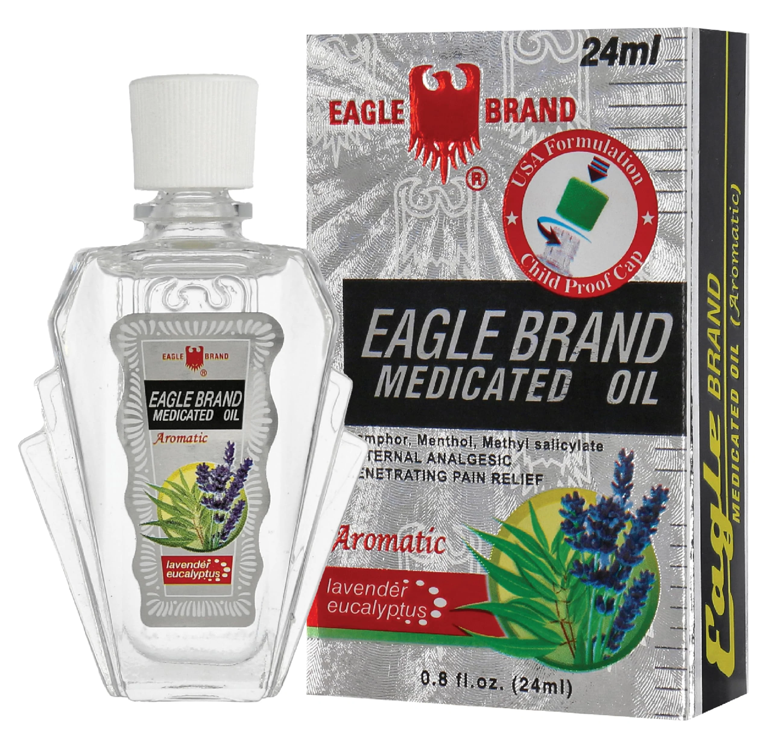 Eagle Brand Aromatic Lavender Eucalyptus Medicated Oil 24ml (EXP: 30/11/2030)