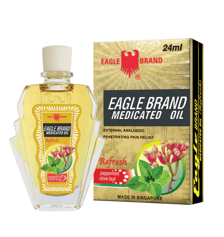 Eagle Brand Refresh Medicated Oil (Peppermint & Clove Bud) 24ml (BBD: 31/03/2028)