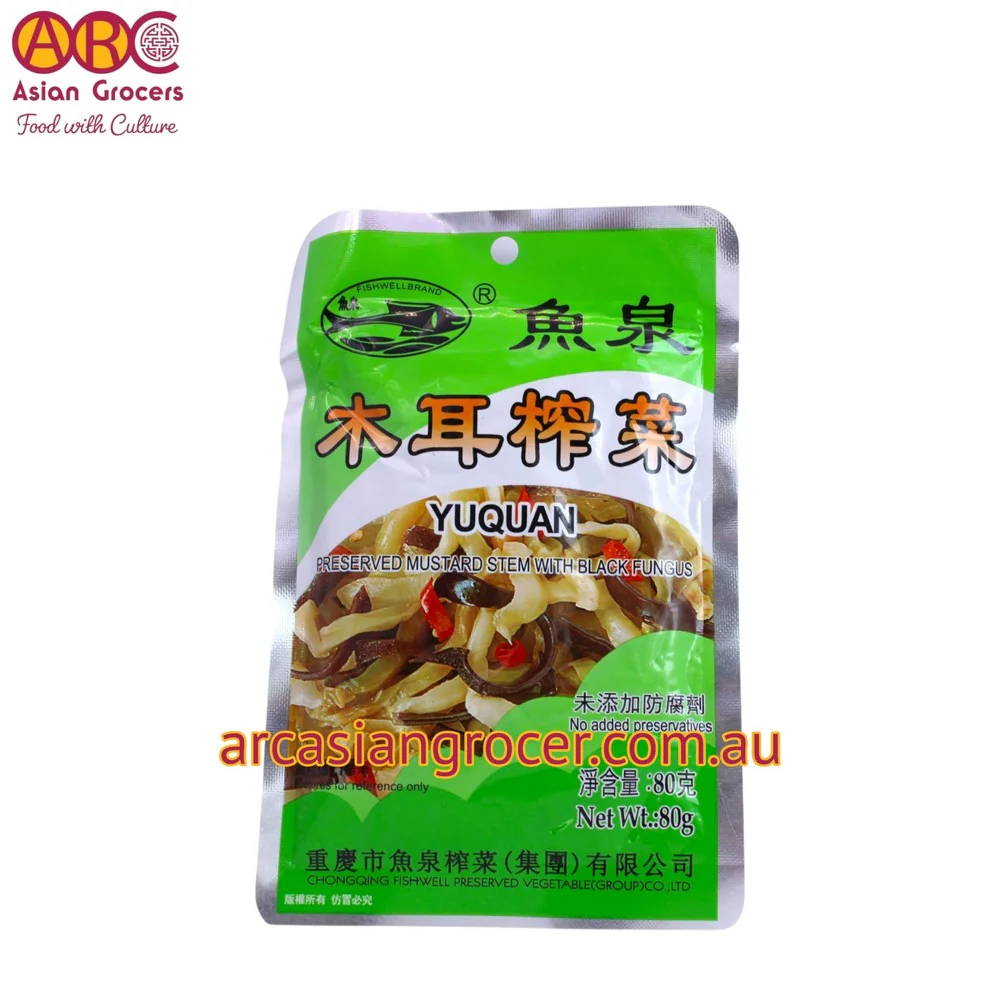 Fish Well Preserved Mustard Stem With Black Fungus 80g