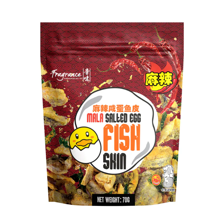 Fragrance Mala Salted Egg Fish Skin 70g