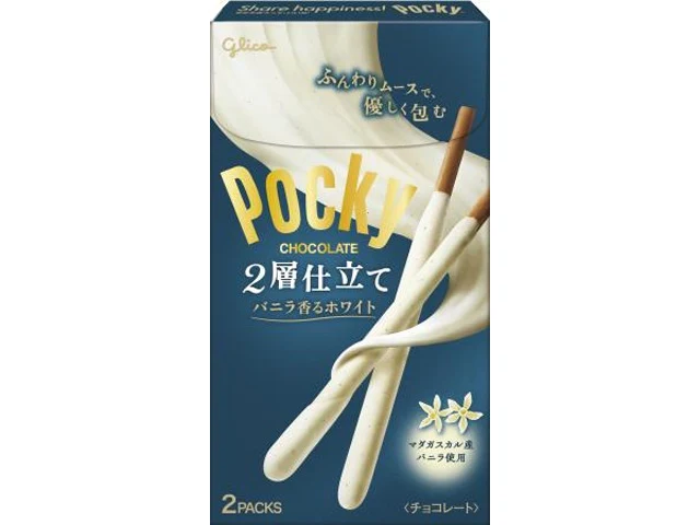 Glico Pocky 2-Layer Vanilla-Scented White 2 Packs