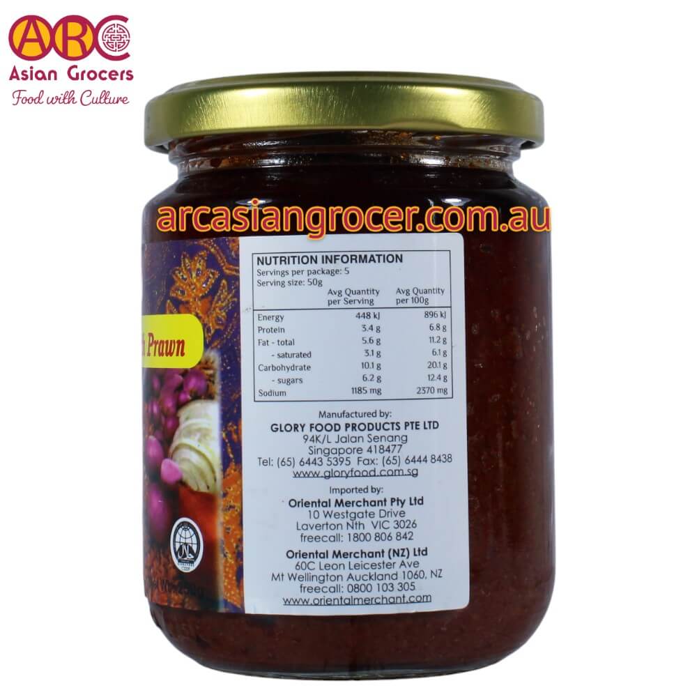 Glory Sambal Chilli with Prawn 250g - Image 2
