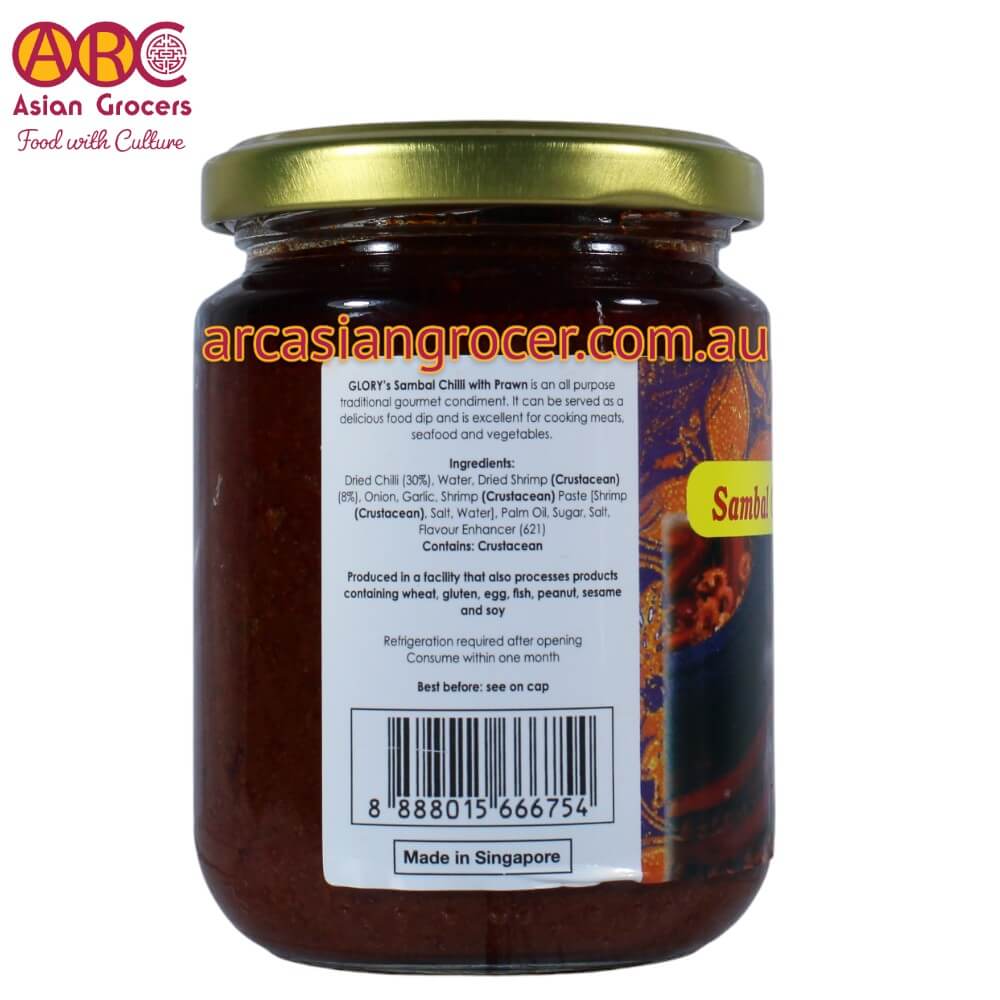 Glory Sambal Chilli with Prawn 250g - Image 3