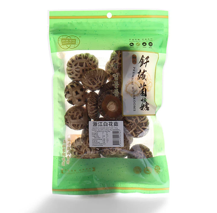 Golden Bai Wei Dried White Shiitake Mushroom 100g