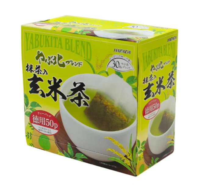 Harada Yabukita Blend Brown Rice Green Tea Bags 50 Pack - Image 3