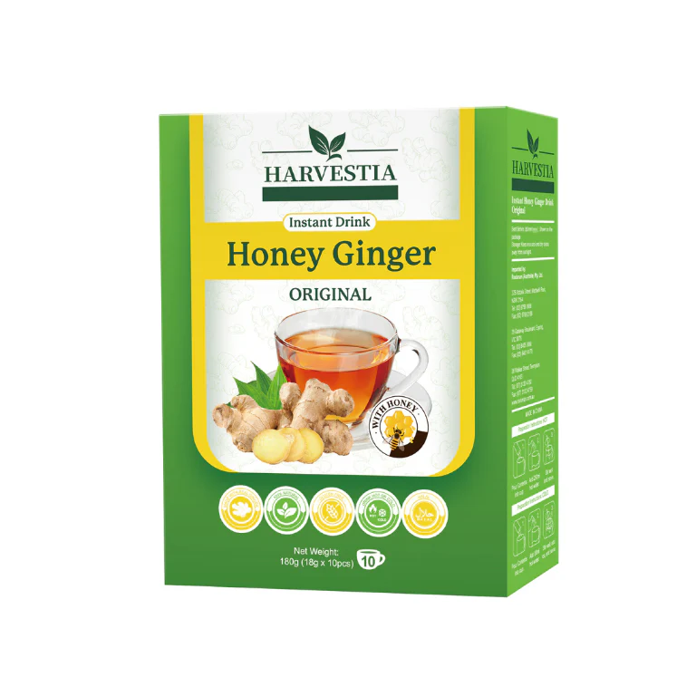 Harvestia Instant Drink Honey Ginger 10 Sachets
