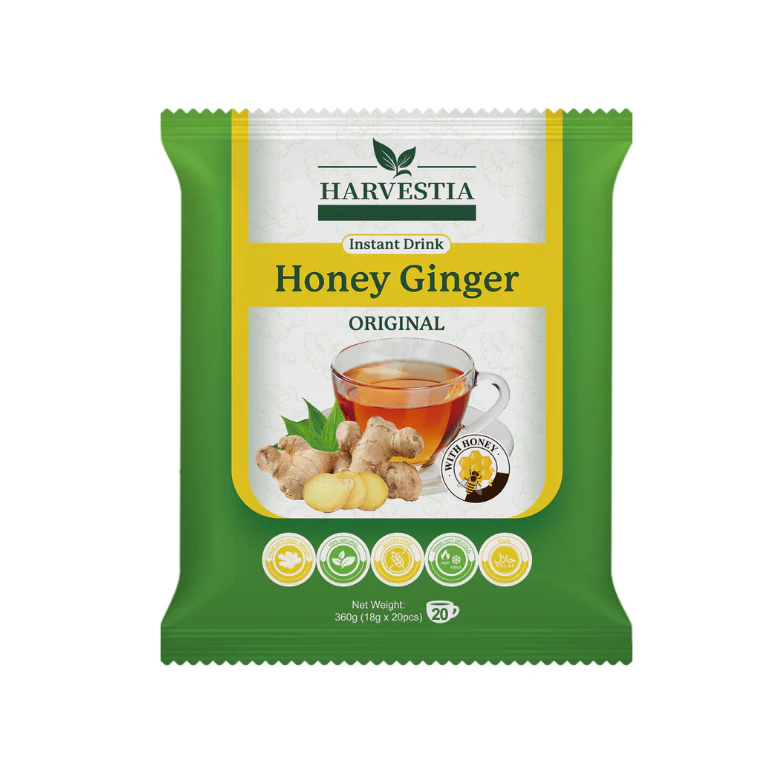 Harvestia Instant Drink Honey Ginger 20 Sachets