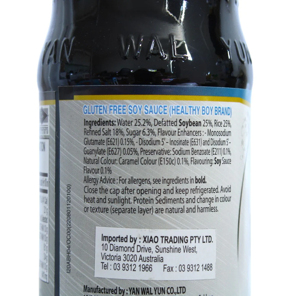 Healthy Boy Brand Gluten-Free Soy Sauce 300ml - Image 4