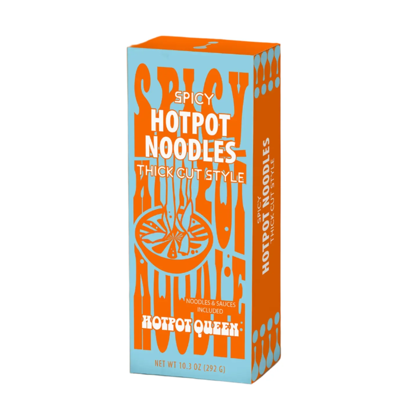 Hot Pot Queen Spicy Thick Cut Style Noodles 146g (Best Before: 13-08-2026)