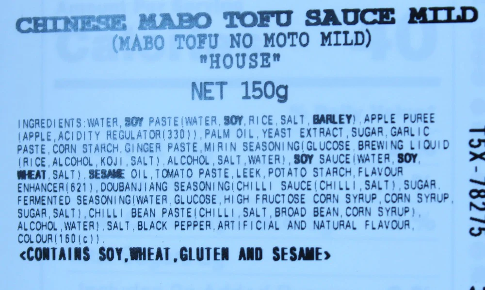 House Mild Chinese Mabo Tofu Sauce 150g - Image 3