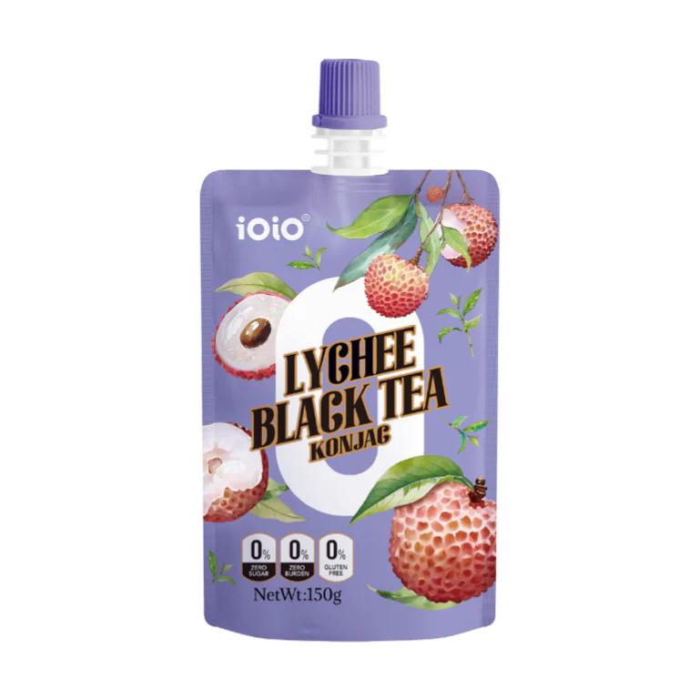 IOIO Lychee Black Tea Flavour Konjac Jelly 150g (Best Before: 30.11.2026)