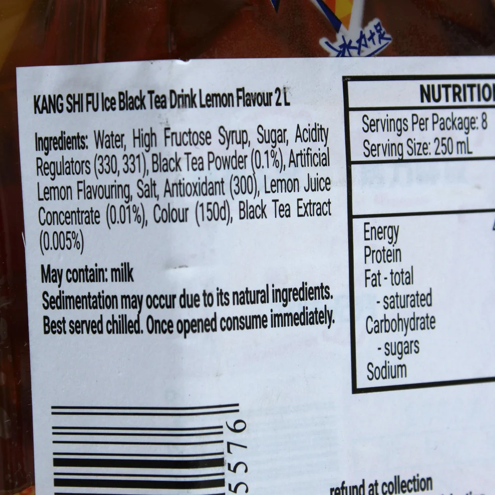 Kang Shi Fu Iced Lemon Tea Drink 2L (Best Before: 08-01-2027) - Image 5