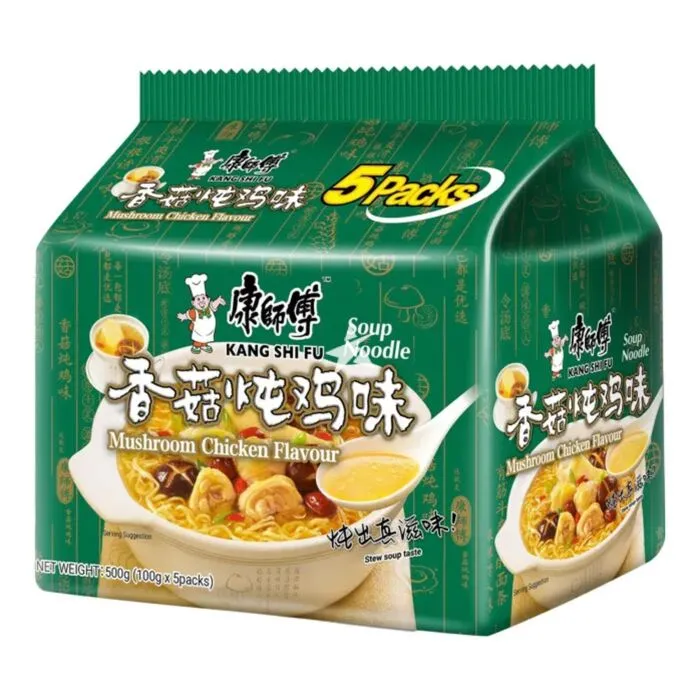 Kang Shi Fu Mushroom Chicken Flavour Instant Noodles 5 Packs (Best Before: 10-02-2027)