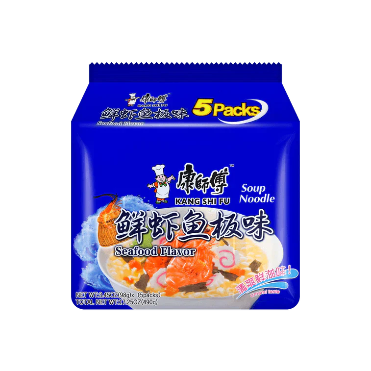 Kang Shi Fu Seafood Flavour Instant Noodles 5 Packs