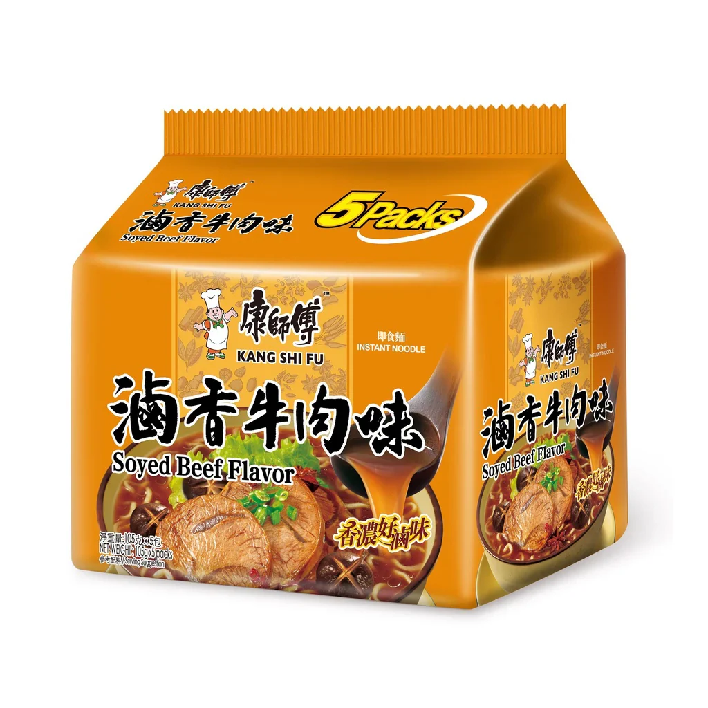 Kang Shi Fu Soyed Beef Flavour Instant Noodles 5 Packs
