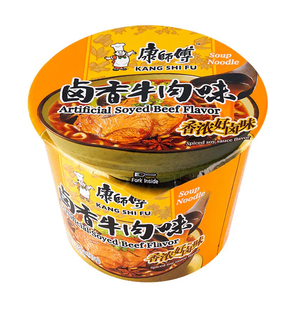 Kang Shi Fu Soyed Beef Flavour Instant Noodles Bowl 110g (Best Before: 05-11-2026)