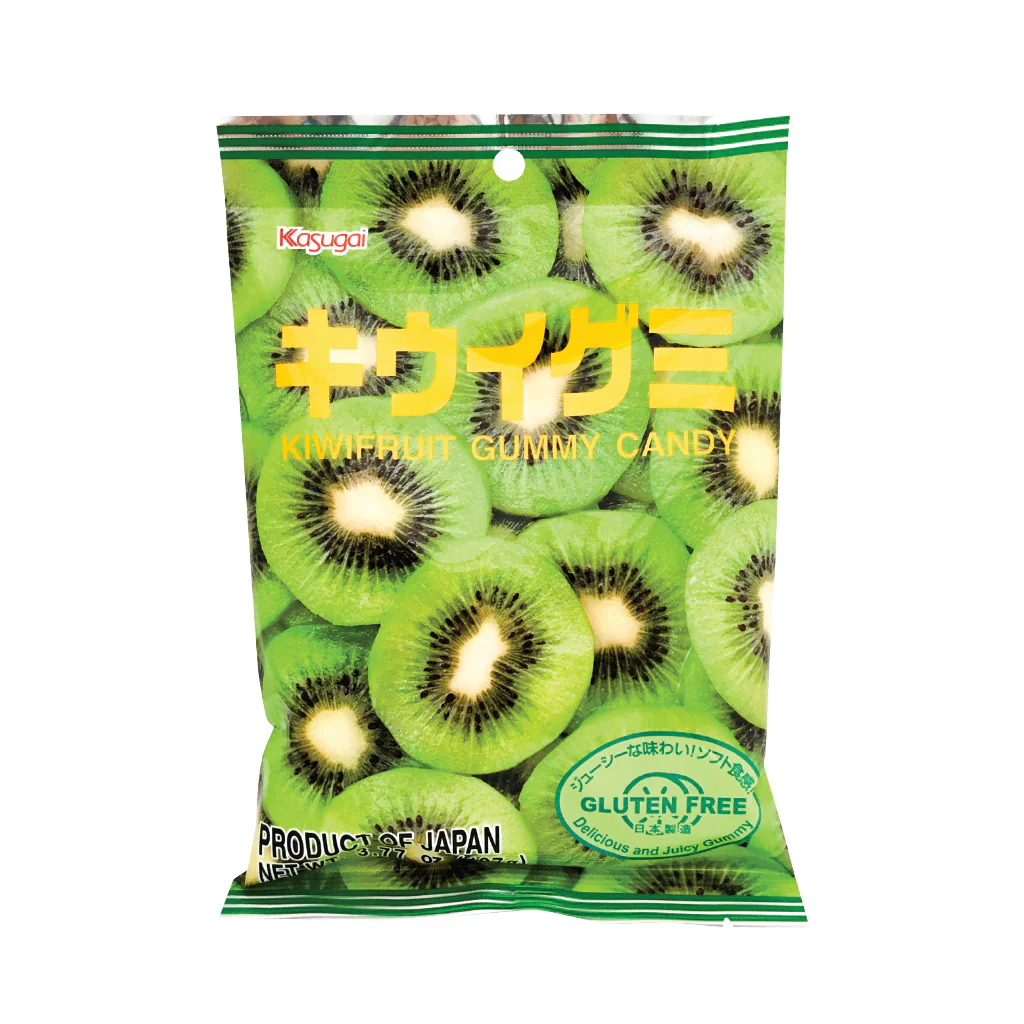 Kasugai Kiwi Gummy Candy 107g (Best Before: 23-10-2026)