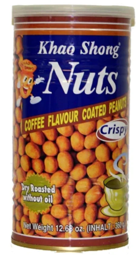 Khao Shong Coffee Flavour Coated Peanut 360g (Best Before: 25-08-2026)
