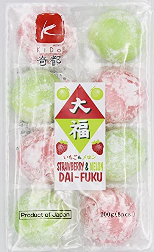 Kido Strawberry & Melon Flavour Dai-Fuku (Mochi) 200g