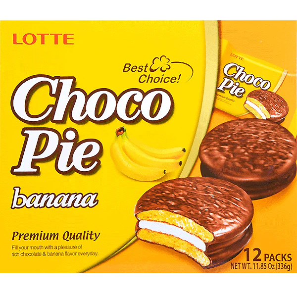 Lotte Chocopie Banana 12 Pieces