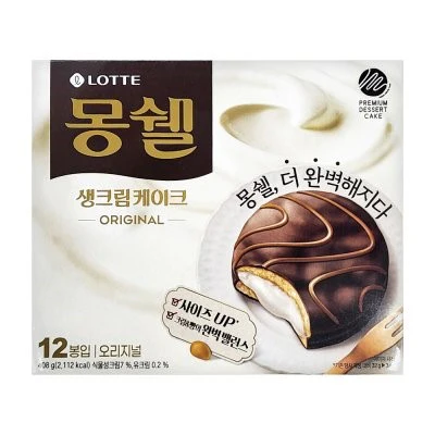 Lotte MonCher Dream Cake Cream 12 Packs